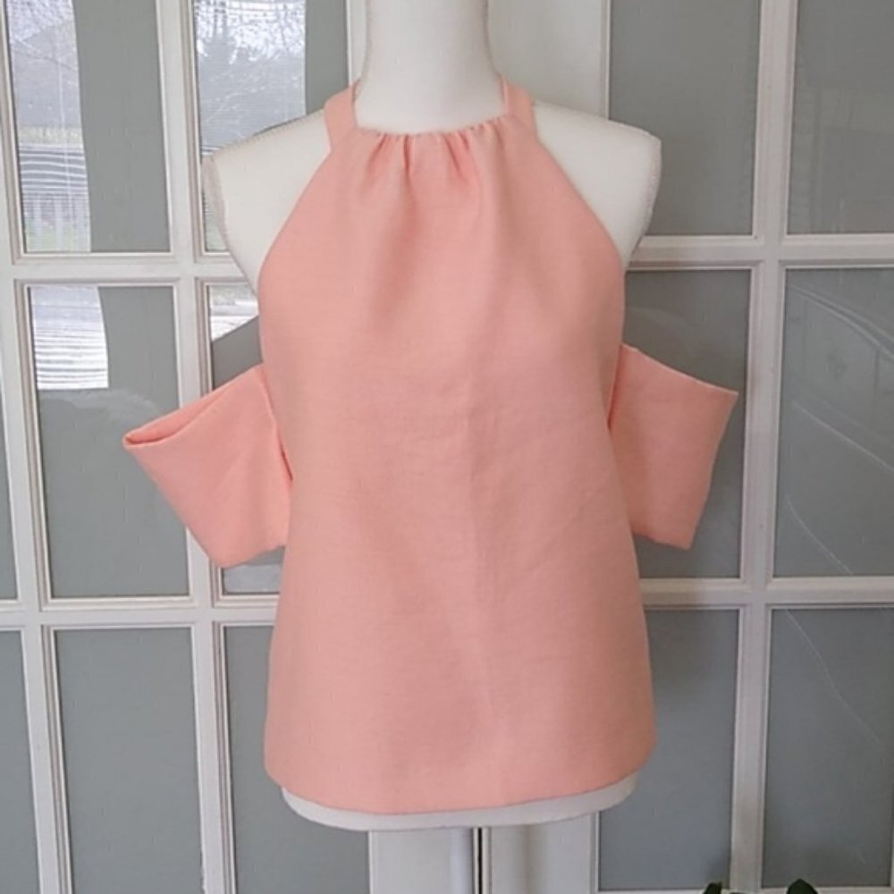 C/MEO Collective Perfect Lie Top in Peach/Pink - Picture 2 of 16